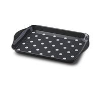 Zeal G200T Mini Serving Tray, Dotty Design 18cm x 14cm Dark Grey