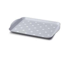 Zeal G201S Melamine Dotty Serving Design Tray (30x21cm) French Grey