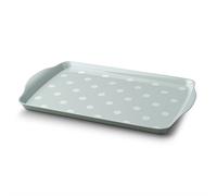 Zeal G203G Melamine Dotty Serving Design Tray (38x24cm) Sage Green