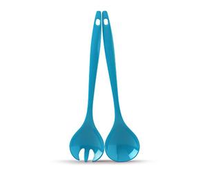 Zeal G205A Salad Servers, Aqua