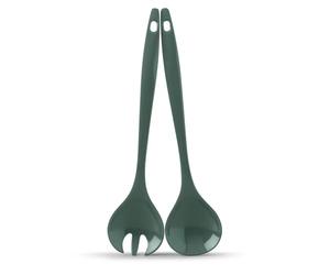 Zeal G205F Salad Servers, Melamine, Forest Green