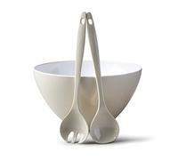Zeal G217CSET Salad Bowl and Server Set, Cream