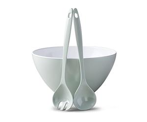Zeal G217GSET Salad Bowl and Server Set, Sage Green