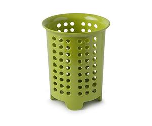 Zeal G231L Melamine Cutlery Drainer/Utensil Pot Lime Green, 14 x 14 x 17 cm