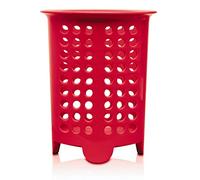 Zeal G231R Cutlery Drainer/Utensil Pot, Melamine, Red, 14 x 14 x 17 cm