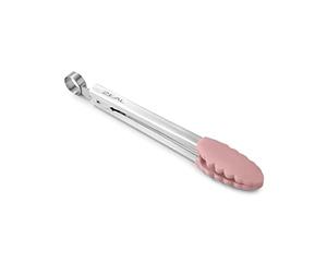 Zeal J141P Silicone Non-Stick Kitchen Mini Tongs with Stainless Steel Handles (20cm)