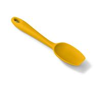 Zeal J221M Silicone Non-Stick Flat Ended, Flexible Spatula Spoon (20cm) -Mustard
