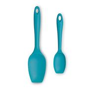 Zeal JSET1A Non-Stick Silicone Large & Small Spatula Spoon-Aqua