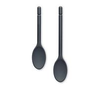 Zeal JSET21T Non-Stick Silicone Traditional Cooks Spoon 2-Piece Set (25cm/30cm) -Dark Grey