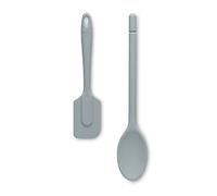 Zeal JSET4B Non-Stick Silicone Cooks Spoon & Spatula 2-Piece Set-Duck Egg Blue