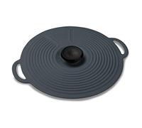 Zeal L254T Silicone Keep Fresh Storage Airtight Seal Lids, Reusable Eco-Friendly Classic Design (28cm) -Dark Grey