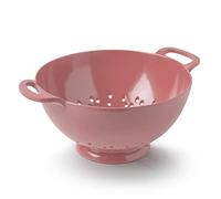 Zeal Melamine Colander Strainer 20cm - Kitchen Pasta Strainer & Vegetable Drainer with Easy Grip Handles, Dishwasher Safe, Rose Pink