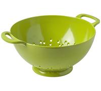 Zeal Melamine Colander Strainer 20cm - Kitchen Pasta Strainer & Vegetable Drainer with Easy Grip Handles, Dishwasher Safe, Lime
