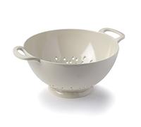 Zeal Melamine Colander Strainer 20cm - Kitchen Pasta Strainer & Vegetable Drainer with Easy Grip Handles, Dishwasher Safe, Cream