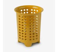 Zeal Melamine Cutlery Drainer Utensil Pot, Mustard