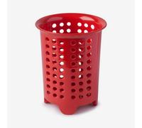 Zeal Melamine Cutlery Drainer Utensil Pot, Red