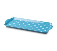 Zeal Melamine Dotty Serving Design Tray (38x17cm) Aqua