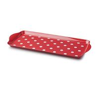 Zeal Melamine Dotty Serving Design Tray (38x17cm) Red