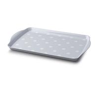 Zeal Melamine Dotty Serving Design Tray (38x24cm) French Grey