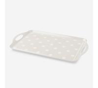 Zeal Melamine Dotty Serving Tray Large in Beige Zeal Beige
