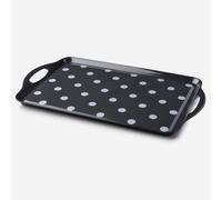 Zeal Melamine Dotty Serving Tray Large in Dark Grey Zeal Dark Grey