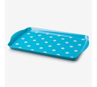 Zeal Melamine Dotty Tray Medium in Aqua Zeal Aqua