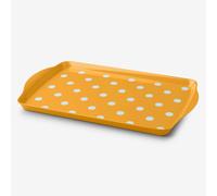 Zeal Melamine Dotty Tray Medium in Mustard Zeal Mustard