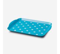 Zeal Melamine Dotty Tray Small in Aqua Zeal Aqua