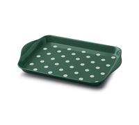 Zeal Melamine Mini Dotty Design Serving Tray (18x14cm) - Forest Green