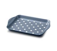 Zeal Melamine Mini Dotty Design Serving Tray (18x14cm) - Provence Blue