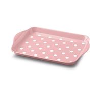 Zeal Melamine Mini Dotty Design Serving Tray (18x14cm) - Rose Pink