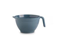 Zeal Mini Mixing Bowl Jug with Handle & Pouring Spout, Small Prep Bowl for Eggs, Sauces, Dressings & Baking Preparation, BPA Free Melamine, Provence Blue
