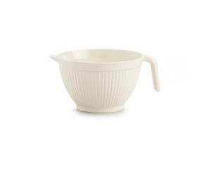 Zeal Mini Mixing Bowl Jug with Handle & Pouring Spout, Small Prep Bowl for Eggs, Sauces, Dressings & Baking Preparation, BPA Free Melamine, Cream