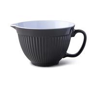 Zeal Mixing Bowl & Batter Jug, Kitchen Mixing Bowl for Baking & Cooking, Easy Pour Spout, Comfortable Handle & Non-Slip Base, Dishwasher Safe Melamine, Dark Grey