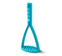 Zeal Potato Mashers, Non-Scratch Silicone Food/Potato Masher, Soft Grip Premium Masher with Solid Core, Aqua