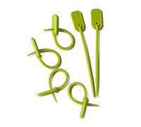 Zeal Silicone Bag Ties, Lime, One Size