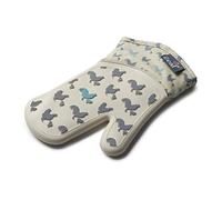 Zeal Silicone Heavy Duty Single Oven Mitt Glove, Cream/Hen Design (29 cm Long)