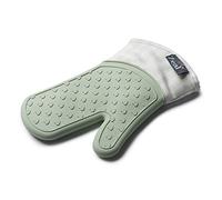 Zeal Silicone Heavy Duty Single Oven Mitt Glove Gingham, Sage Green (29 cm Long)