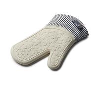 Zeal Silicone Heavy Duty Single Stripe Oven Mitt, Cotton, Cream, 29 x 18.5 x 2 cm V102C