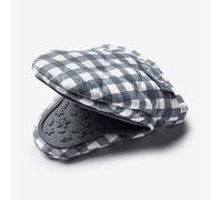 Zeal Silicone Hot Grab Mini Oven Mitt Gingham in Dark Grey Zeal Dark Grey