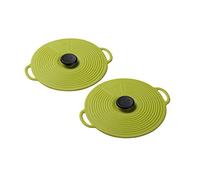 Zeal Silicone Keep Fresh Storage Airtight Seal Mini Lid Reusable Eco-Friendly Classic Design Set of 2 Lime (4”/10cm)