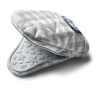 Zeal Silicone Mini Mitt Pot Holder Gingham, Cotton, Duck Egg Blue, 17.5 x 13.5 x 2.5 cm