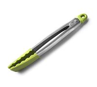 Zeal Silicone Non-Scratch Kitchen Tongs with Stainless Steel Handles, Lime Green, 30.5 cm