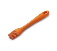 Zeal Silicone Pastry Brush - Flexible Non-Stick Basting Brush for Baking, BBQ & Cooking, Heat-Resistant Silicone, 20cm, Neon Orange