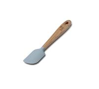 Zeal Silicone Spatula with Ash Wooden Handle - 19cm Non-Scratch, Heat-Resistant Cooking & Baking Spatula for Mixing, Scraping & Folding (Duck Egg Blue)