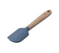 Zeal Silicone Spatula with Ash Wooden Handle - 25cm Non-Scratch, Heat-Resistant Cooking & Baking Spatula for Mixing, Scraping & Folding (Provence Blue)