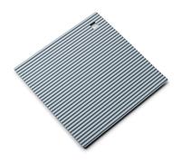 Zeal Silicone Trivet Mat Kitchen Worktop Protector for Hot Pots and Pans (18 x 18cm) - Heat Resistant Mat, Non Slip Square Trivet, Duck Egg Blue