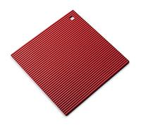 Zeal Silicone Trivet Mat Kitchen Worktop Protector for Hot Pots and Pans (22 x 22cm) - Heat Resistant Mat, Non Slip Square Trivet, Red