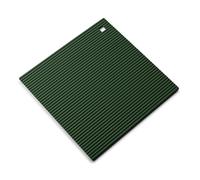 Zeal Silicone Trivet Mat Kitchen Worktop Protector for Hot Pots and Pans (22 x 22cm) - Heat Resistant Mat, Non Slip Square Trivet, Forest Green
