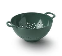 Zeal Small Melamine Colander 15cm - Fruit and Berry Strainer with Easy Grip Handles, Lightweight Kitchen Food Drainer, Forest Green